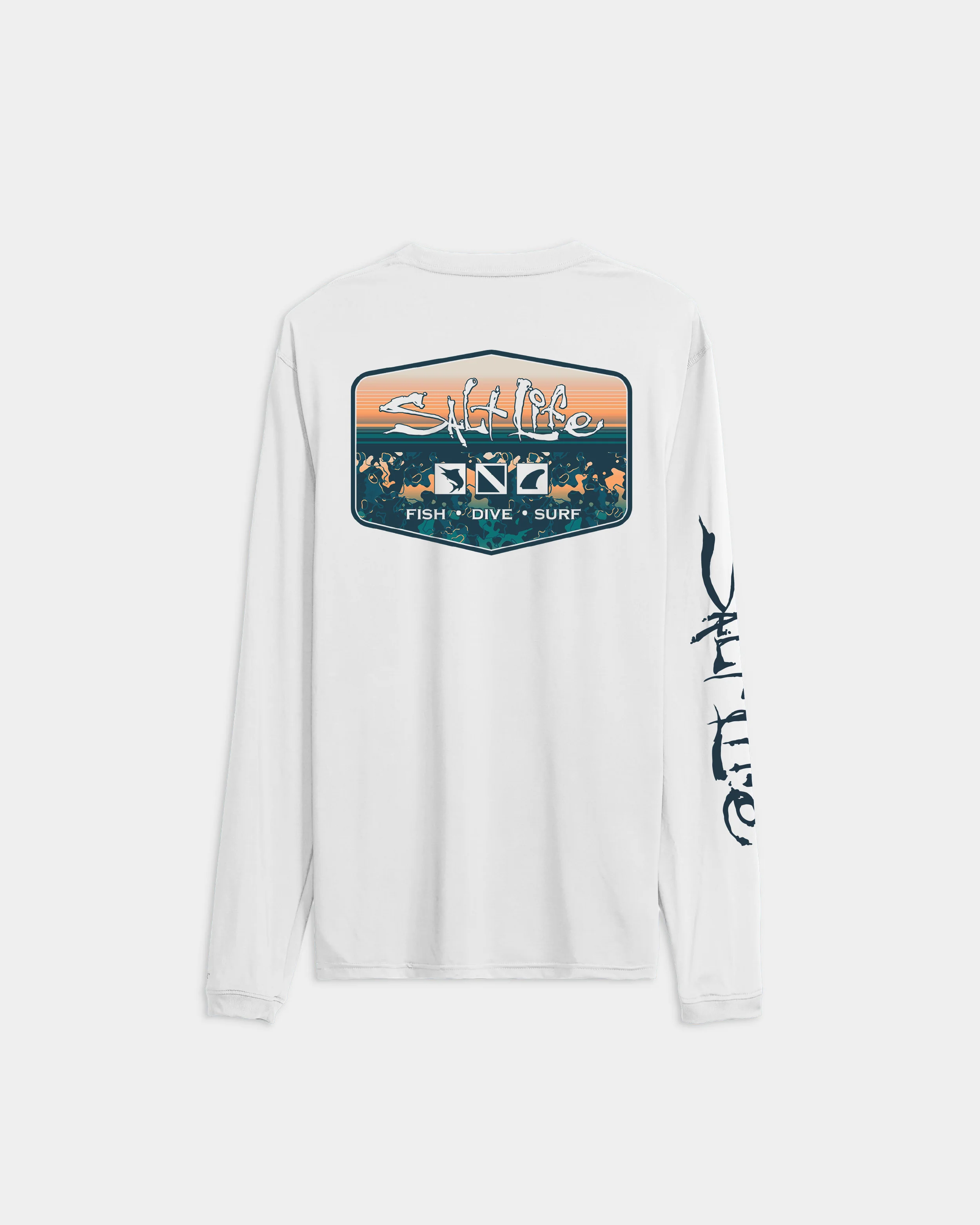 Men's Liquid Depth Badge Long Sleeve SLX Performance Tee